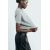 Zara Короткий трикотажный свитер с короткими рукавами и круглым вырезом, Цвет: Серый, Размер: S, изображение 3