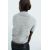 Zara Короткий трикотажный свитер с короткими рукавами и круглым вырезом, Цвет: Серый, Размер: S, изображение 4