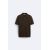 Zara Поло-рубашка с текстурным трикотажем , Цвет: Коричневый, Размер: L (US L), изображение 6