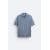 Zara Поло-рубашка с текстурным вязаным узором , Цвет: Синий, Размер: M (US M), изображение 7