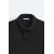 Zara Поло-футболка с текстурой , Цвет: Черный, Размер: S (US S), изображение 9
