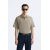 Zara Pоло рубашка с текстурой и ребристым узором , Цвет: Коричневый, Размер: S (US S), изображение 2