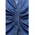 Zara Рубашка из денима собранной ткани , Цвет: Синий, Размер: XS, изображение 9