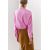 Zara Женская рубашка zw collection из 100% шелка в узком крое , Цвет: Розовый, Размер: S, изображение 3