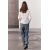 Zara Рубашка из коллекции zw с рюшами из поплина , Цвет: Белый, Размер: L, изображение 3