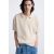 Zara Сорочка поло из хлопка и льна с разделителями сохранена , Цвет: Бежевый, Размер: S (US S), изображение 6