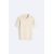 Zara Сорочка поло из хлопка и льна с разделителями сохранена , Цвет: Бежевый, Размер: S (US S), изображение 7