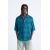 Zara   cotton - linen knit polo shirt , Цвет: С принтом, Размер: L (US L)