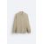 Zara Поло-рубашка из трикотажа из смеси хлопка и шелка, Цвет: Бежевый, Размер: M (US M), изображение 8