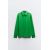 Zara Рубашка с отложным воротником и длинными рукавами, Цвет: Зеленый, Размер: XS, изображение 6