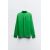 Zara Рубашка с отложным воротником и длинными рукавами, Цвет: Зеленый, Размер: XS, изображение 7