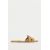 Zara Произведите split-кожу criss-cross split leather flat slider sandals , Цвет: Коричневый, Размер: 35, изображение 2