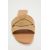 Zara Произведите split-кожу criss-cross split leather flat slider sandals , Цвет: Коричневый, Размер: 35, изображение 4
