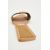 Zara Произведите split-кожу criss-cross split leather flat slider sandals , Цвет: Коричневый, Размер: 35, изображение 5