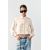 Zara Рубашка из атласа с карманами с клапанами и разрезами по бокам, Цвет: Бежевый, Размер: L, изображение 2