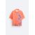 Zara Трикотажная поло-рубашка с абстрактным принтом , Цвет: Оранжевый, Размер: S (US S), изображение 6