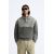 Zara Вязаная полоса со соответствующим джинсовым , Цвет: Зеленый, Размер: L (US L)