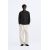 Zara Поло-рубашка из льняно-хлопковой ткани, Цвет: Черный, Размер: L (US L)