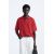 Zara Сохранить section_separator oversize knit polo shirt , Цвет: Красный, Размер: M (US M), изображение 2