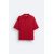 Zara Сохранить section_separator oversize knit polo shirt , Цвет: Красный, Размер: M (US M), изображение 8