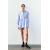 Zara Рубашка из поплина с контрастными полосками , Цвет: С принтом, Размер: XS