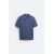 Zara Рубашка-поло из ребристого трикотажа , Цвет: Синий, Размер: M (US M), изображение 8