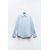 Zara Рубашка из атласа с невидимыми пуговицами , Цвет: Синий, Размер: S, изображение 7