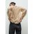 Zara Полупрозрачная блузка с точечной сетчатой тканью , Цвет: Бежевый, Размер: XS, изображение 4