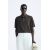 Zara Поло-рубашка с текстурным вязанием , Цвет: Коричневый, Размер: M (US M)