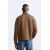 Zara Рубашка поло с текстурой , Цвет: Коричневый, Размер: S (US S), изображение 3