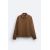 Zara Рубашка поло с текстурой , Цвет: Коричневый, Размер: S (US S), изображение 8