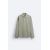 Zara Поло-рубашка с застёжкой на пуговицы спереди и длинными рукавами, свободного кроя, Цвет: Зеленый, Размер: S (US S), изображение 6
