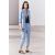 Zara Длинная рубашка с воротником из хлопкового смесового материала коллекции zw collection, Цвет: Синий, Размер: XS