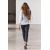 Zara Рубашка zw collection slim fit из поплина , Цвет: Синий, Размер: XXL, изображение 3