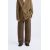 Zara Сохраненный  belted cotton - hemp trousers , Цвет: Коричневый, Размер: S, изображение 2