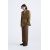 Zara Сохраненный  belted cotton - hemp trousers , Цвет: Коричневый, Размер: S, изображение 4