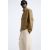 Zara Штаны из хлопка с пристроченным поясом из конопли , Цвет: Бежевый, Размер: S, изображение 6
