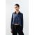 Zara Рубашка из шелка с отрезанным низом , Цвет: Синий, Размер: XS, изображение 2