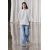 Zara Оверсайз хлопковая футболка , Цвет: Серый, Размер: XS