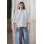 Zara Оверсайз хлопковая футболка , Цвет: Серый, Размер: XS, изображение 4