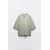 Zara Оверсайз хлопковая футболка , Цвет: Зеленый, Размер: L, изображение 2