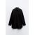 Zara Рубашка oversize из габардиновой ткани , Цвет: Черный, Размер: XS, изображение 6