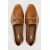 Zara Туфли из разделенной кожи с деталями цепи , Цвет: Коричневый, Размер: 39, изображение 5