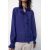 Zara Блузка с круглым вырезом из коллекции zw с рюшами , Цвет: Синий, Размер: XS, изображение 2
