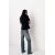 Zara Хлопковая футболка обычной плотности с круглым вырезом, Цвет: Черный, Размер: S, изображение 5