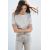 Zara Хлопковая футболка со средним весом, обычной посадкой, круглым вырезом, обычной длиной и короткими рукавами, Цвет: Серый, Размер: M, изображение 2