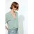 Zara Футболка из пряженого хлопка, Цвет: Зеленый, Размер: S, изображение 3