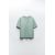 Zara Футболка из пряженого хлопка, Цвет: Зеленый, Размер: S, изображение 6