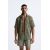 Zara Шорты для плавания из технической ткани с эффектом мятости, Цвет: Хаки, Размер: M, изображение 2