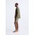 Zara Шорты для плавания из технической ткани с эффектом мятости, Цвет: Хаки, Размер: M, изображение 3